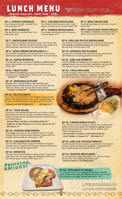 don tomas mexican grill menu|Don Tomas Mexican grill, Monroe